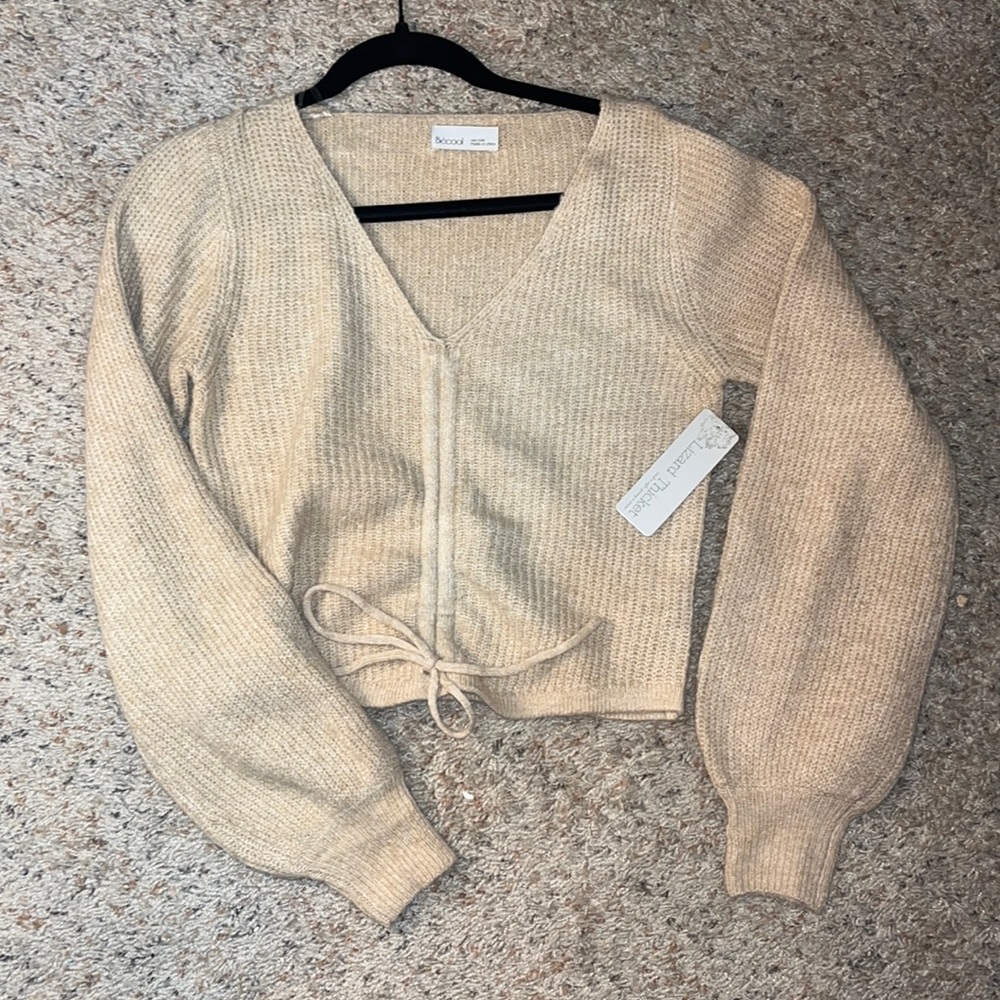 Lizard Thicket Cropped drawstring sweater!
